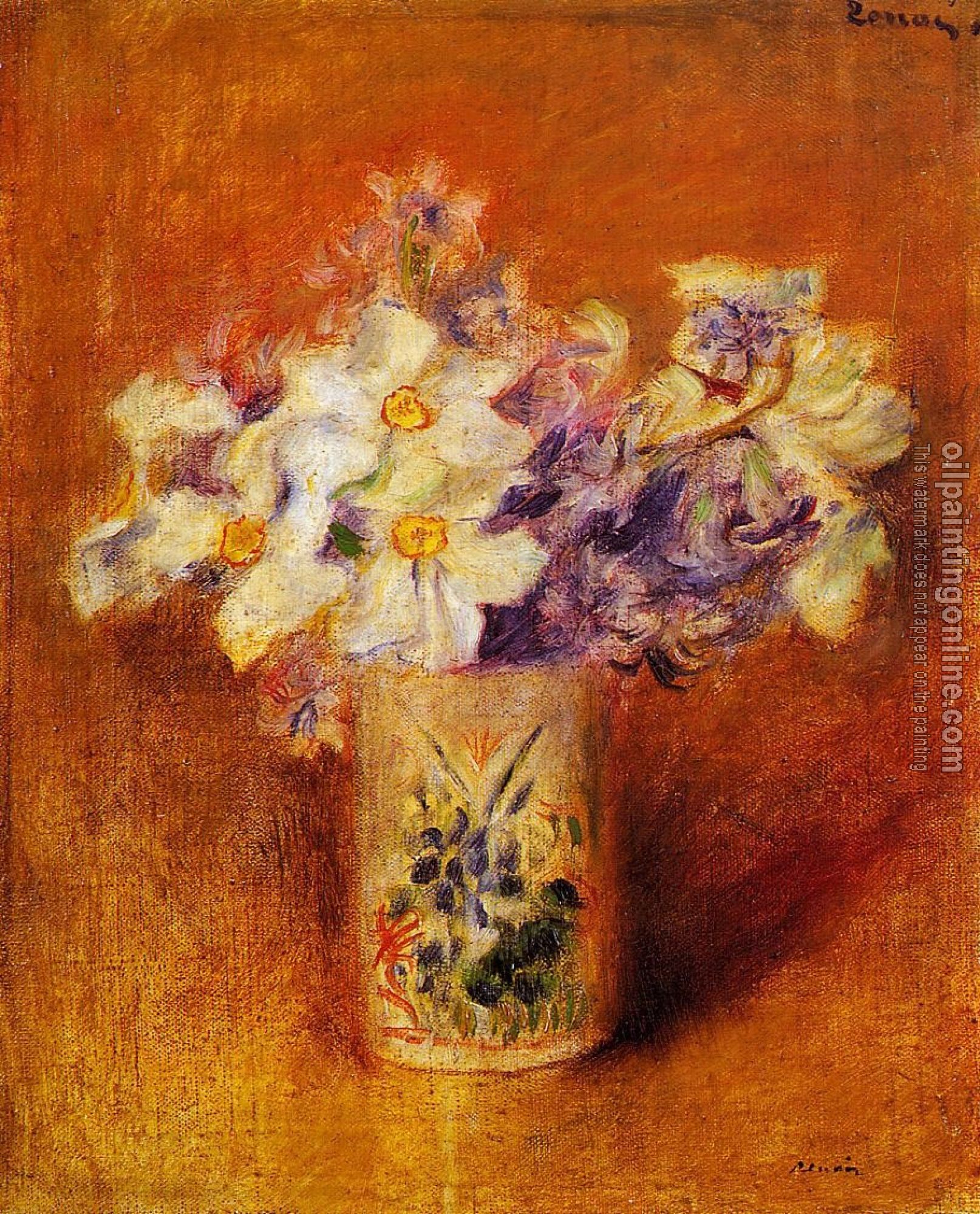 Renoir, Pierre Auguste - Flowers in a Vase